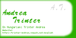 andrea trinter business card